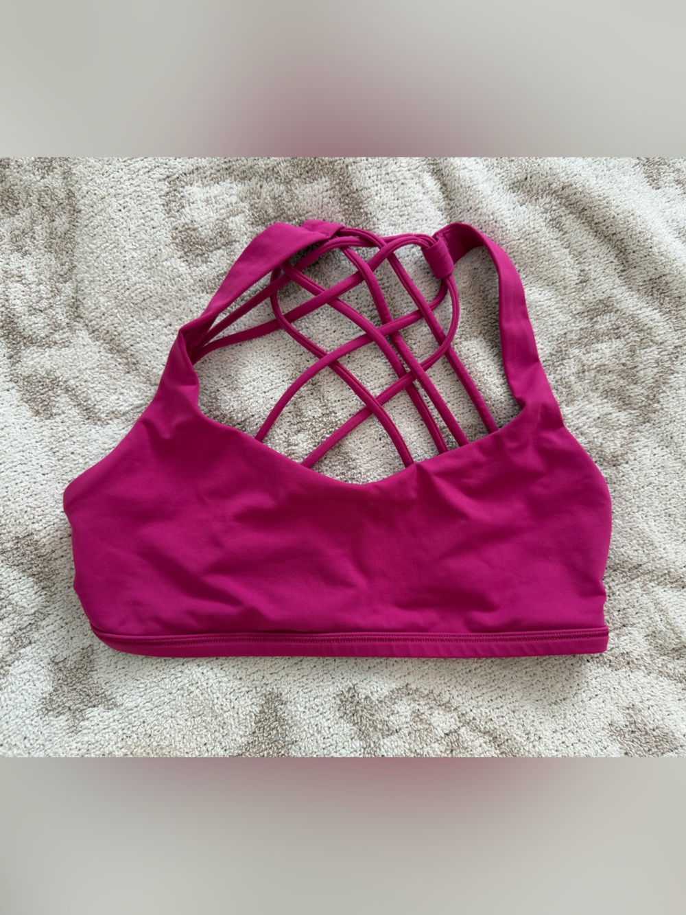 Lululemon Free to Be Bra *Wild Light Support A/B Cup Ripened Raspberry Size 4